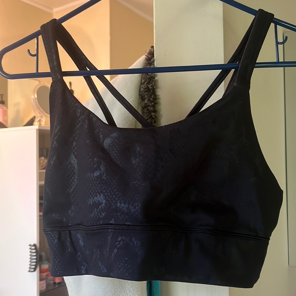 supportive and soft black sports bra